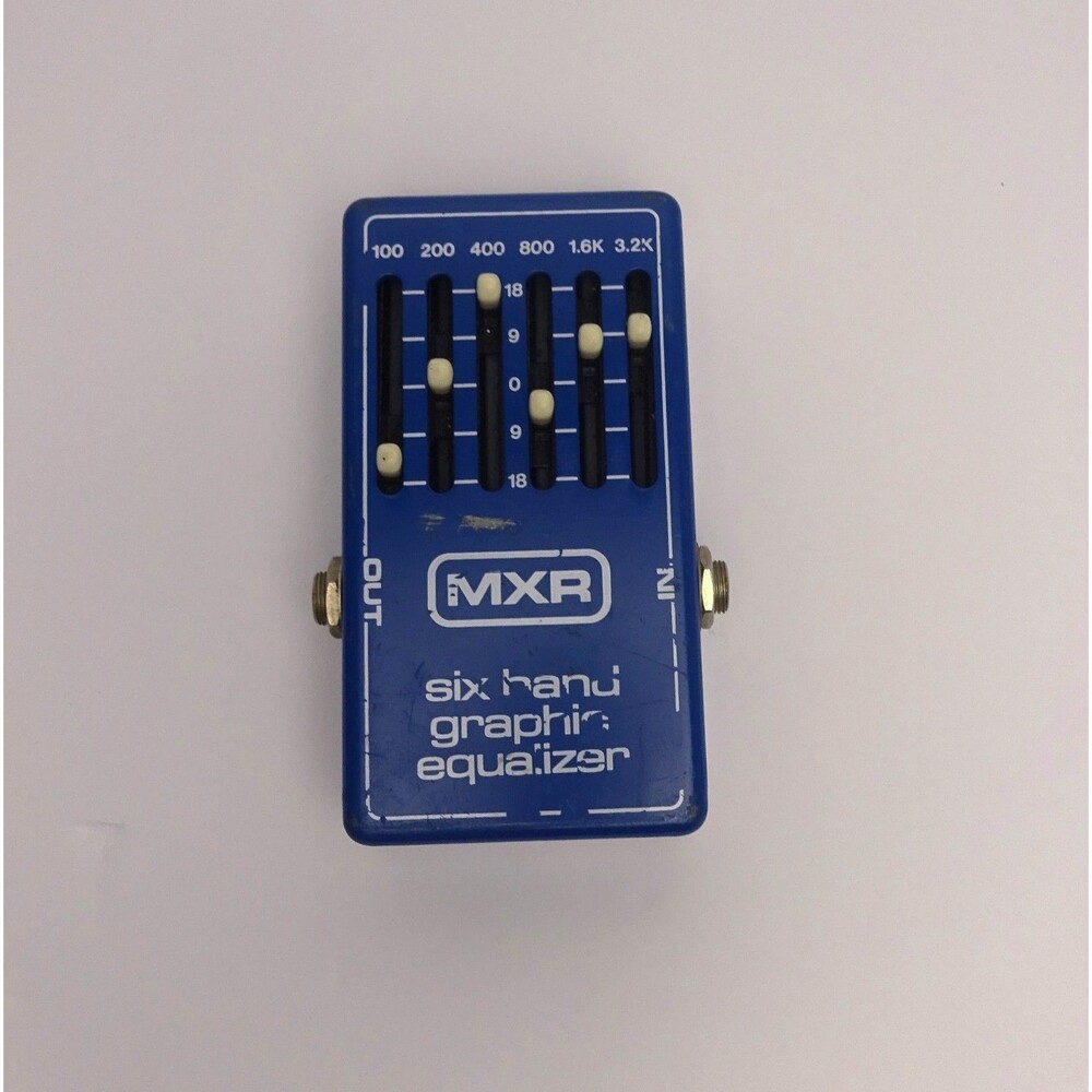 Vintage MXR Blue Six Band Graphic Equalizer EQ Guitar Effect